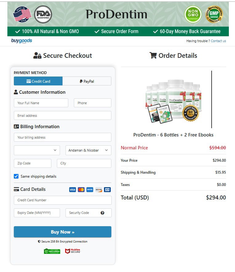 Prodentim Secure-Checkout